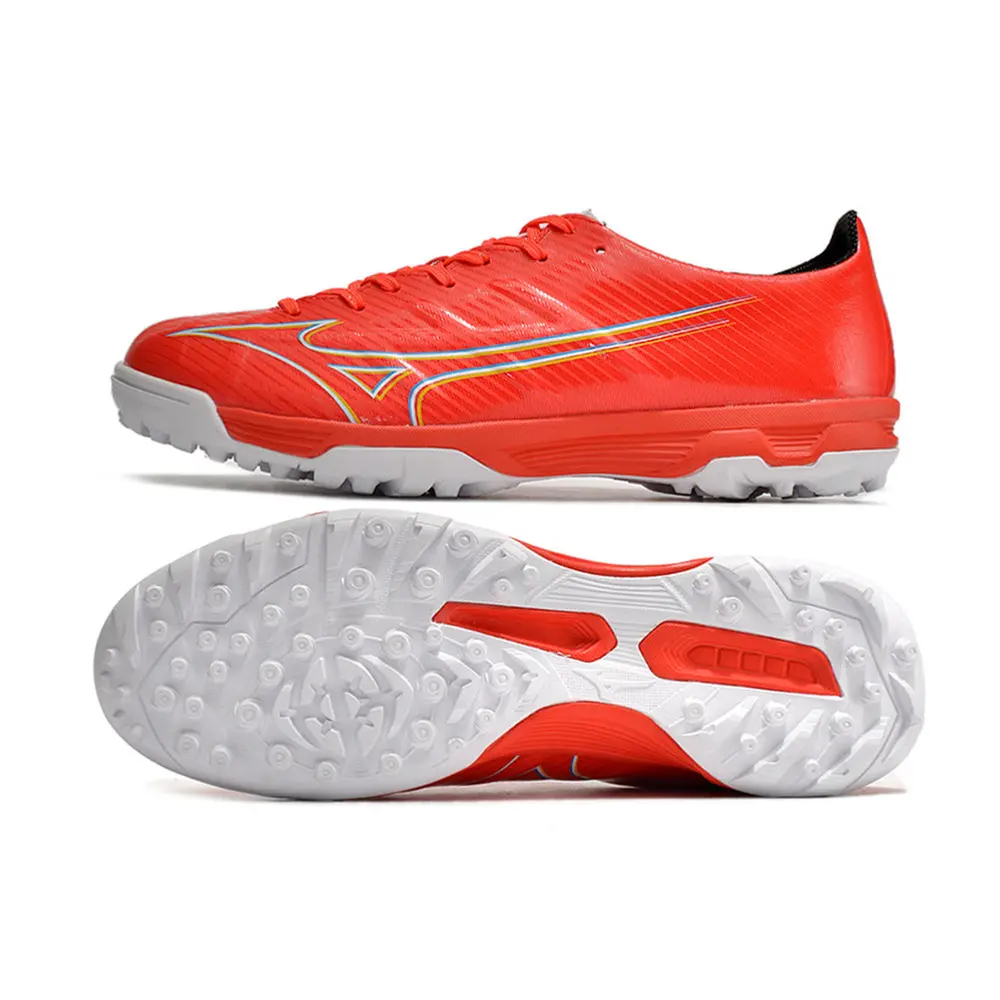 Chuteira Society Mizuno Alpha TF Laranja | Velocidade
