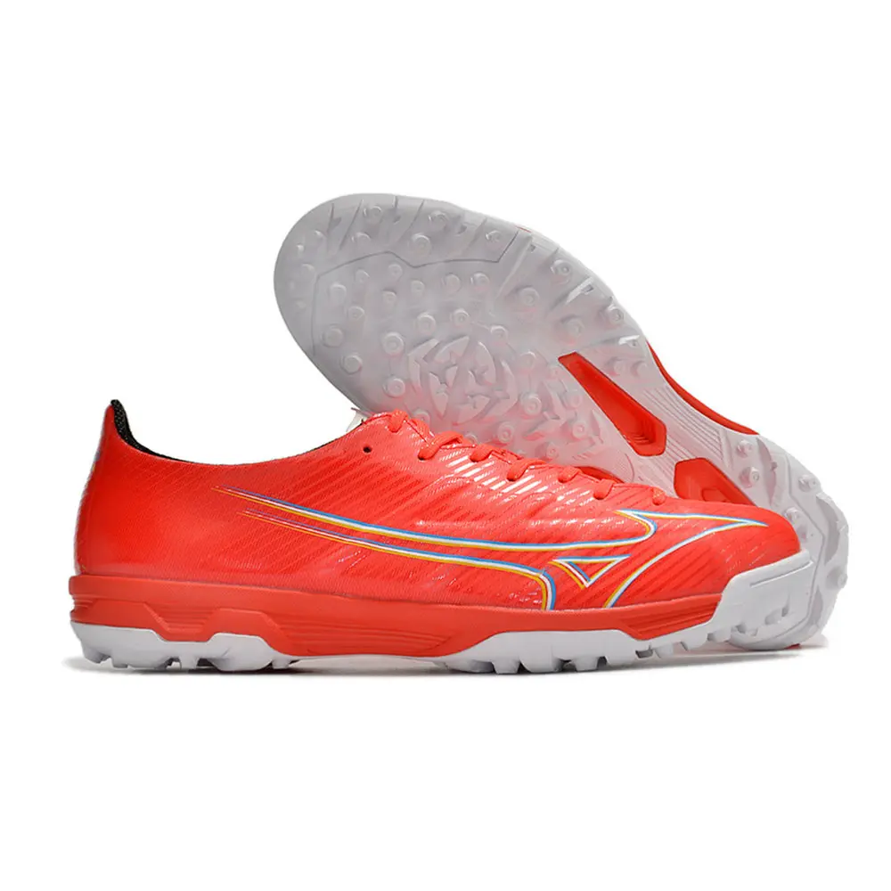 Chuteira Society Mizuno Alpha TF Laranja | Velocidade