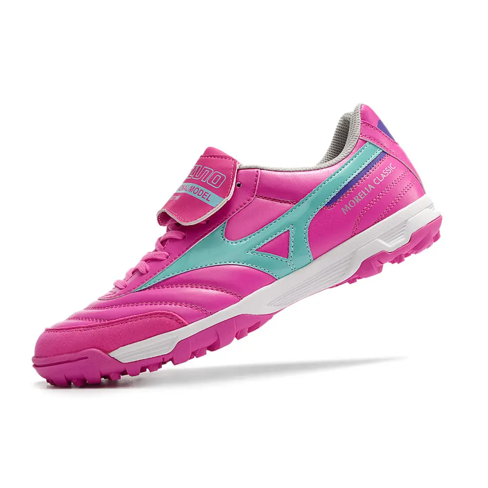 Mizuno Morelia 3 TF | Chuteira Society Leve Rosa e Azul