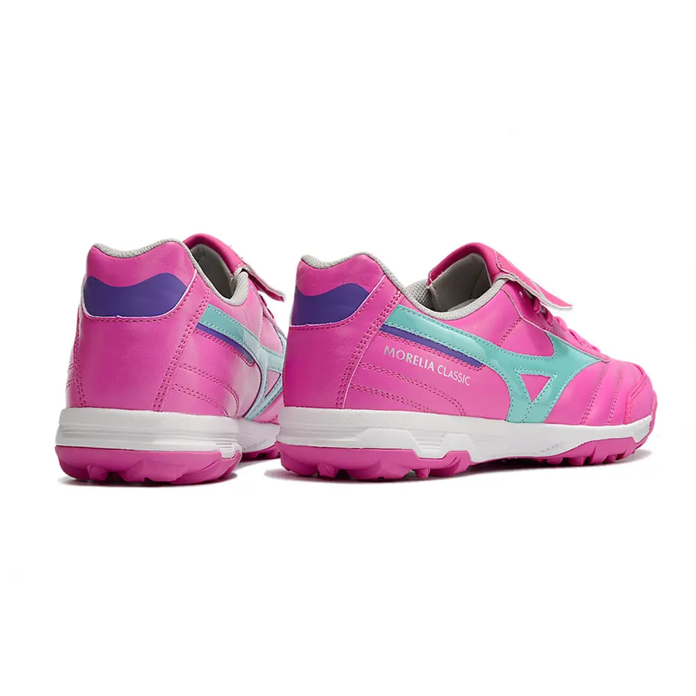 Mizuno Morelia 3 TF | Chuteira Society Leve Rosa e Azul