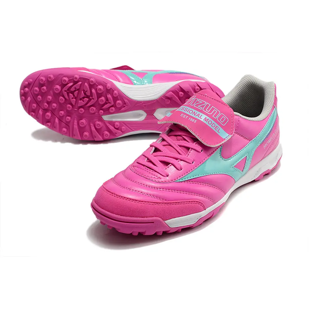 Mizuno Morelia 3 TF | Chuteira Society Leve Rosa e Azul