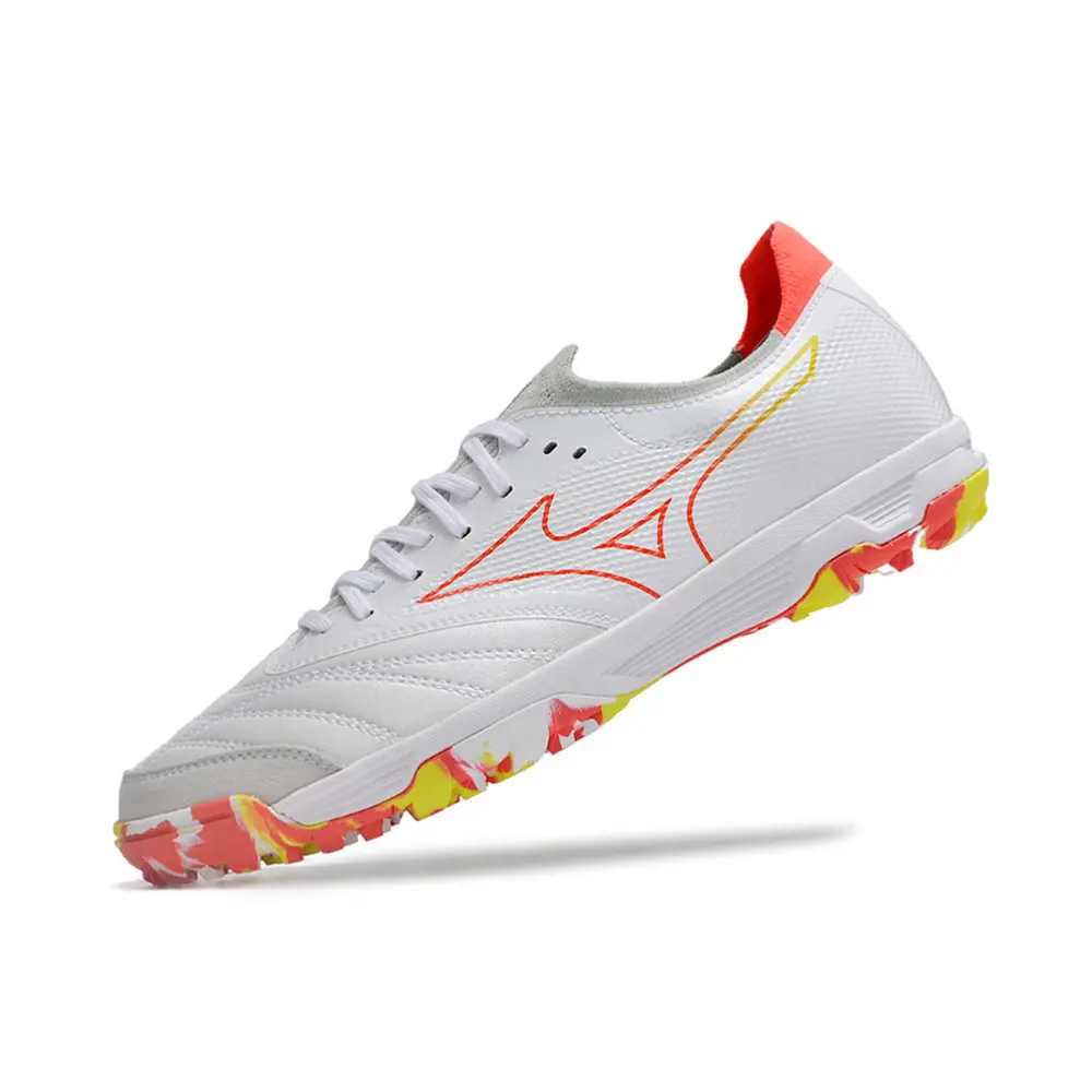 Mizuno Morelia Neo Beta TF Branca e Vermelha | Performance Superior