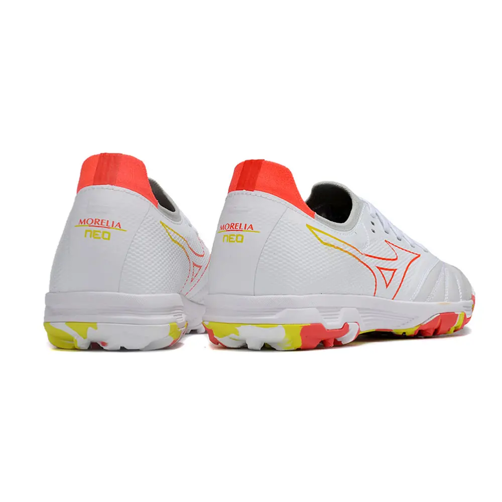 Mizuno Morelia Neo Beta TF Branca e Vermelha | Performance Superior