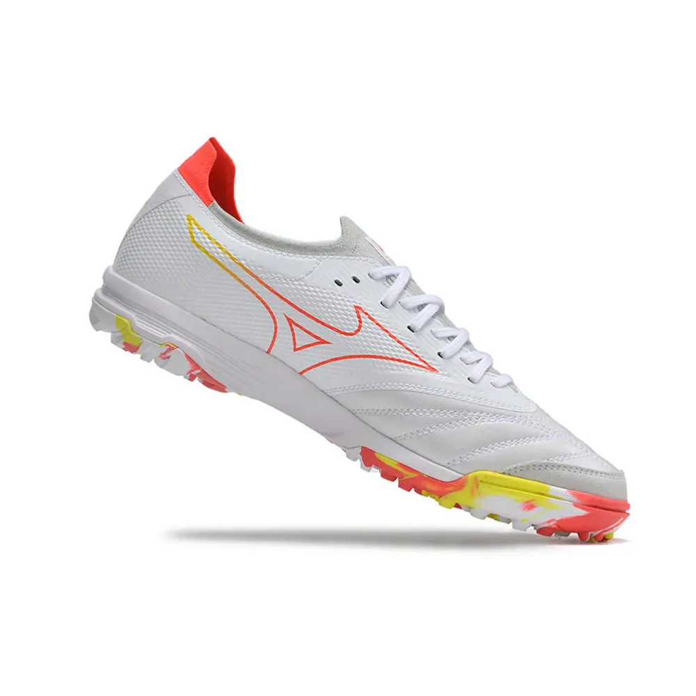 Mizuno Morelia Neo Beta TF Branca e Vermelha | Performance Superior