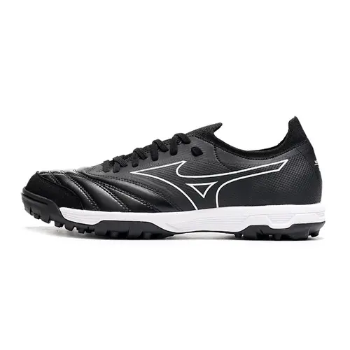 Chuteira Society Mizuno Morelia Neo Beta TF Preta e Branca 