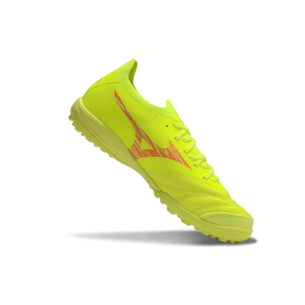 Chuteira Society Mizuno Morelia Neo Sala TF Amarelo | Conforto Extra