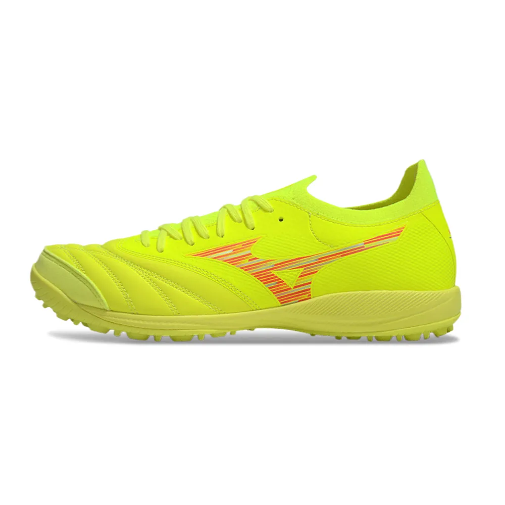 Chuteira Society Mizuno Morelia Neo Sala TF Amarelo | Conforto Extra