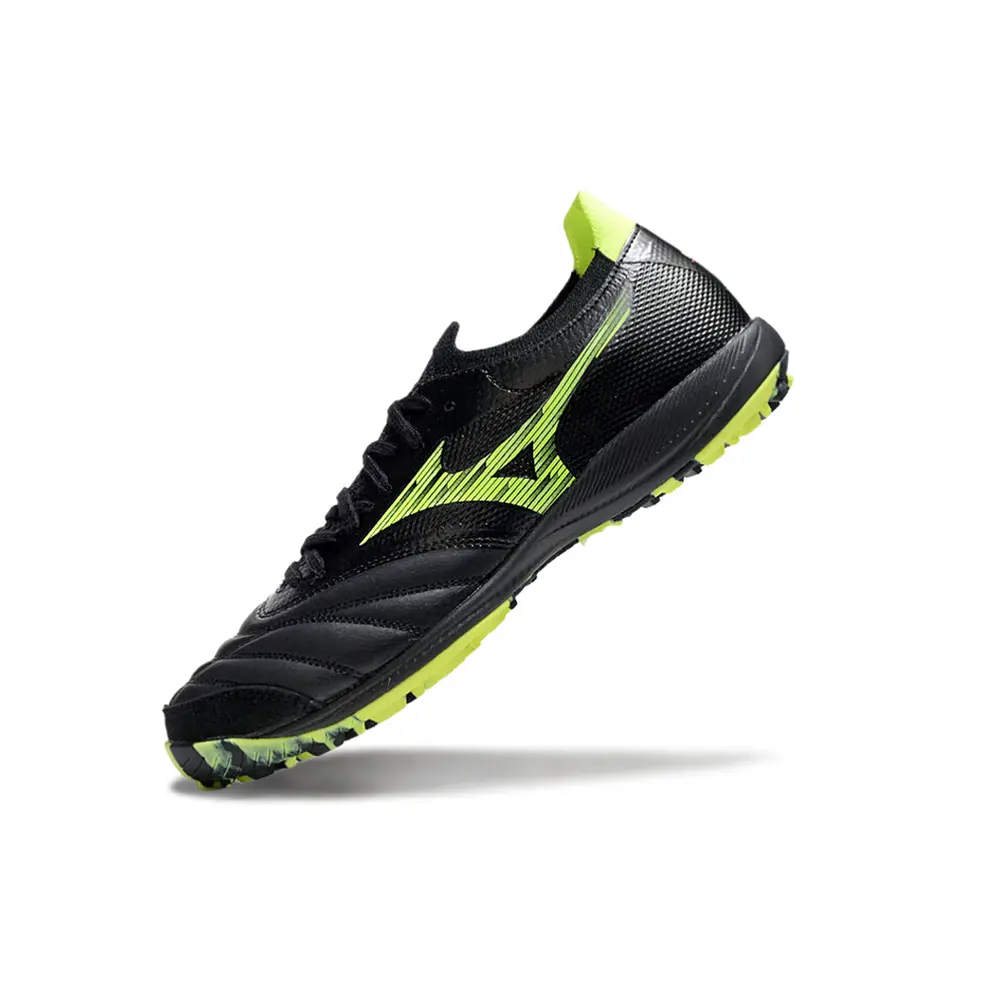 Chuteira Society Mizuno Morelia Neo Sala TF | Preta e Verde