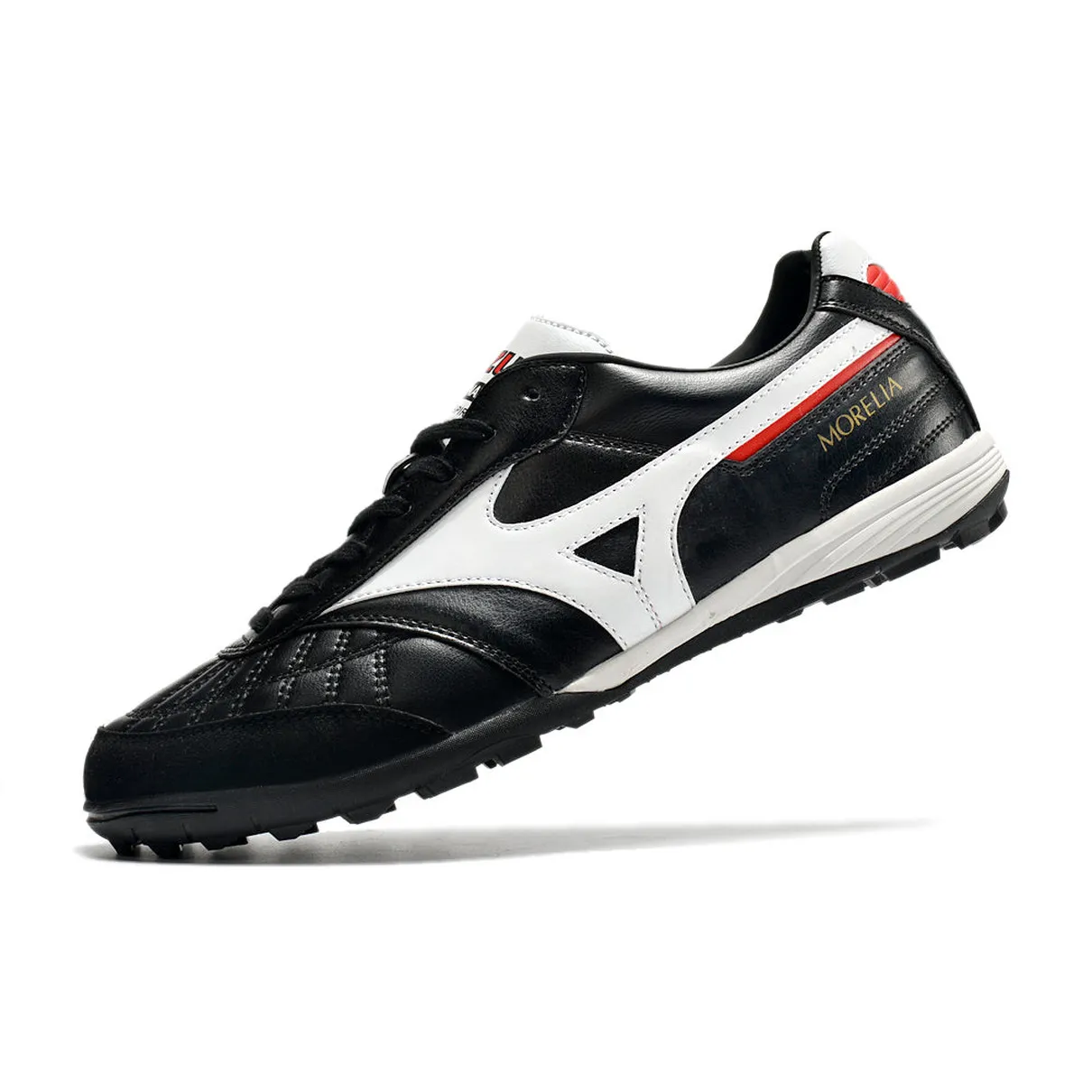 Chuteira Society Mizuno Morelia Japan TF Preta e Branca