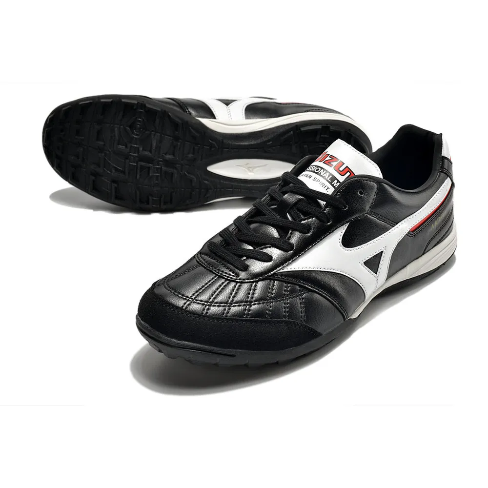 Chuteira Society Mizuno Morelia Japan TF Preta e Branca