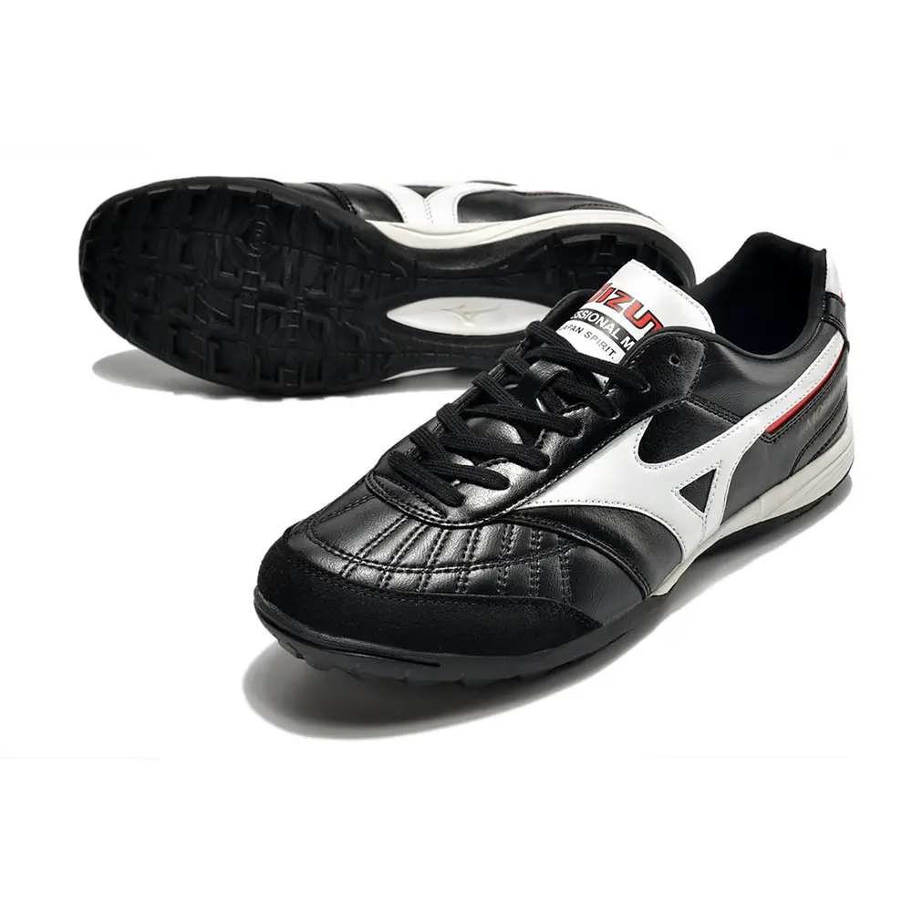 Chuteira Society Mizuno Morelia Japan TF Preta e Branca