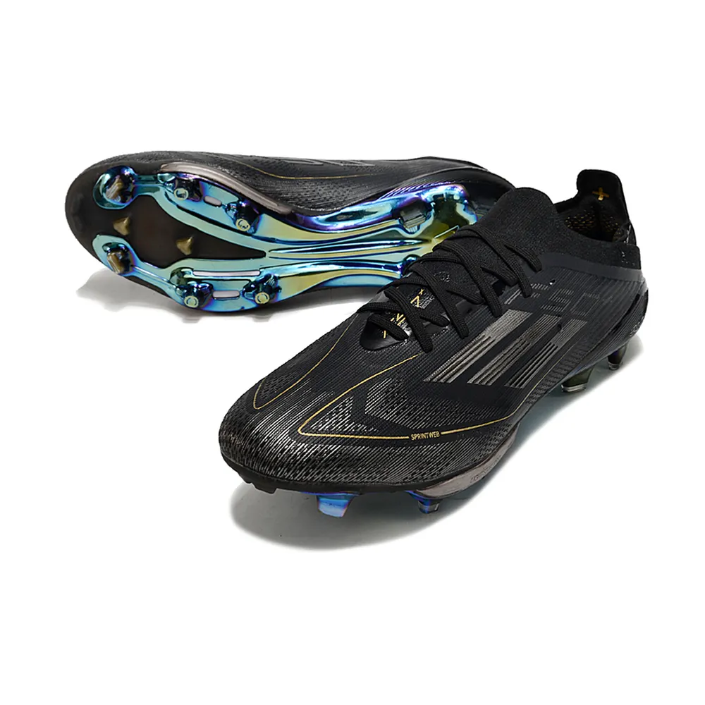 Chuteira Campo Adidas F50+ | Preta e Dourada