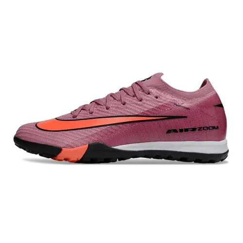 Chuteira Society Nike Air Zoom Mercurial Vapor 16 Elite TF Rose e Laranja