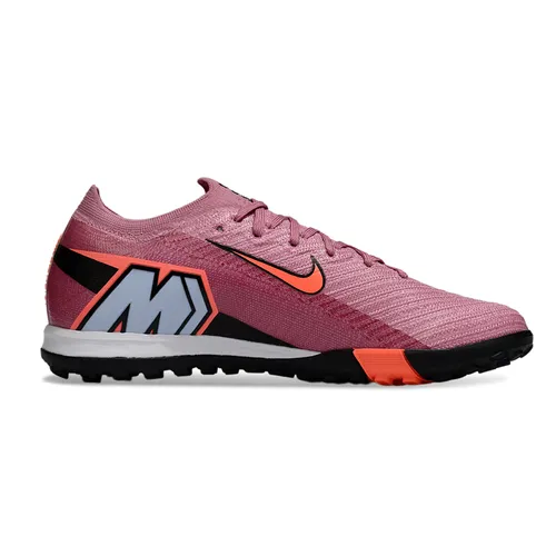 Chuteira Society Nike Air Zoom Mercurial Vapor 16 Elite TF Rose e Laranja