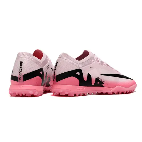 Chuteira Society Nike Air Zoom Mercurial Vapor 15 TF Rosa e Preto 