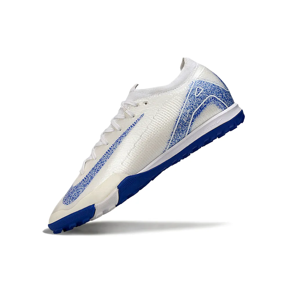 Chuteira Society Nike Air Zoom Mercurial Elite Azul e Branca