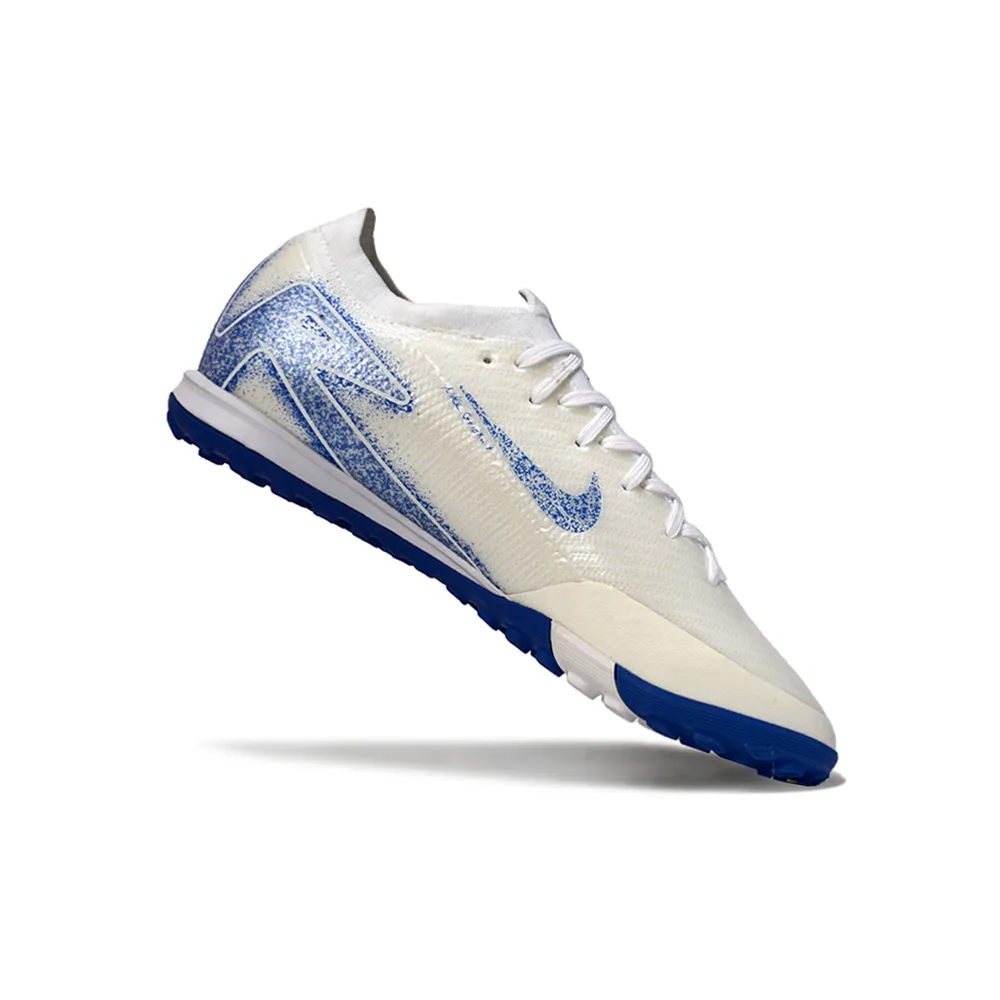 Chuteira Society Nike Air Zoom Mercurial Elite Azul e Branca