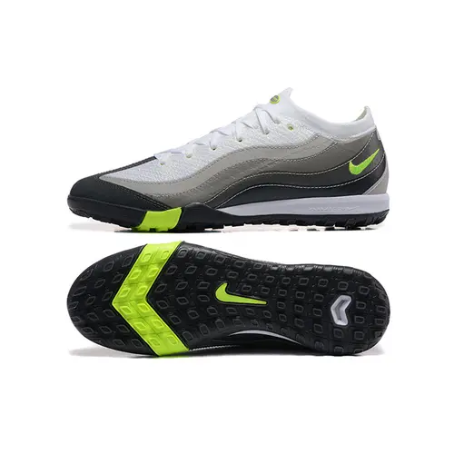 Chuteira Society Nike Air Zoom Mercurial Vapor 16 Elite TF Branca, Cinza e Verde