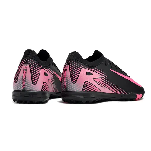 Chuteira Society Nike Air Zoom Mercurial Vapor 16 Elite TF Preta e Rosa