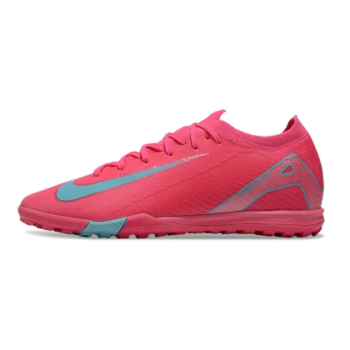 Chuteira Society Nike Air Zoom Mercurial Vapor 16 Elite TF Rosa e Azul