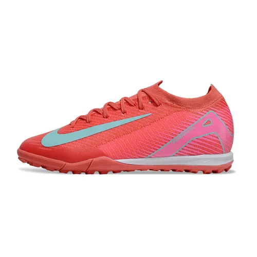 Chuteira Society Nike Air Zoom Mercurial Vapor 16 Elite TF Rosa e Verde