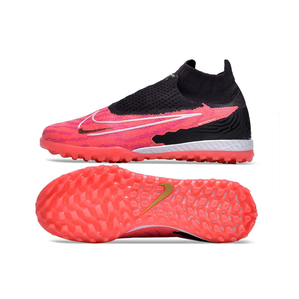 Chuteira Society Nike Phantom GX | Elite Preta e Rosa