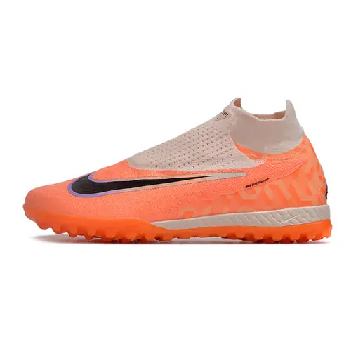 Chuteira Society Nike Phantom GX DF Elite TF Laranja 