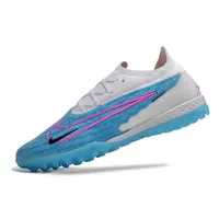 Chuteira Society Nike Phantom GX Elite TF Branca e Azul - imagem 5
