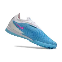 Chuteira Society Nike Phantom GX Elite TF Branca e Azul - imagem 4
