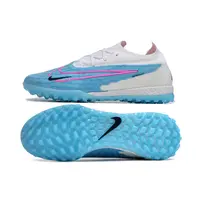Chuteira Society Nike Phantom GX Elite TF Branca e Azul - imagem 2