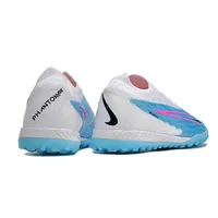 Chuteira Society Nike Phantom GX Elite TF Branca e Azul - imagem 3