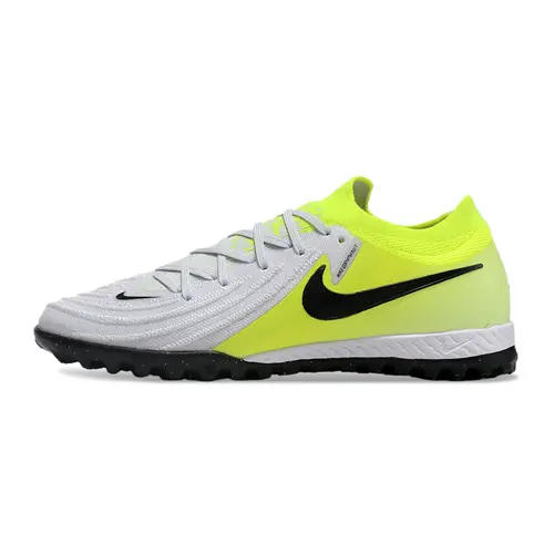 Chuteira Society Nike Phantom GX 2 Elite TF Cinza e Verde 