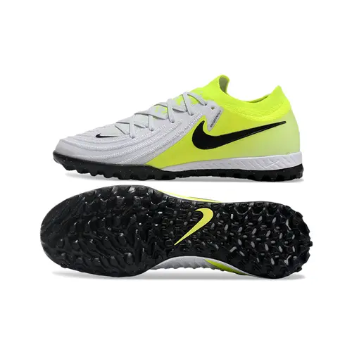 Chuteira Society Nike Phantom GX 2 Elite TF Cinza e Verde 