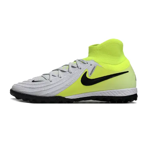 Chuteira Society Nike Phantom Luna 2 Elite TF Cinza e Verde 
