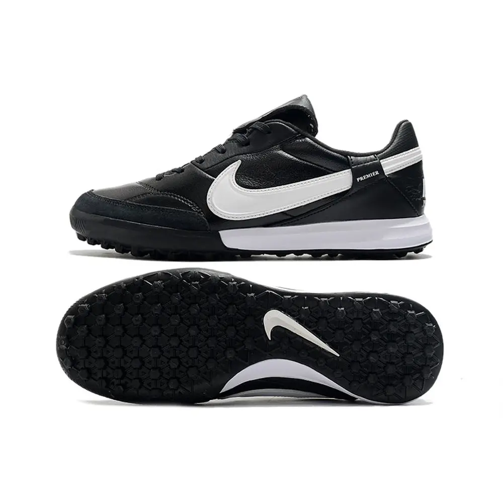 Chuteira Nike Premier 3 TF - Preta e Branca