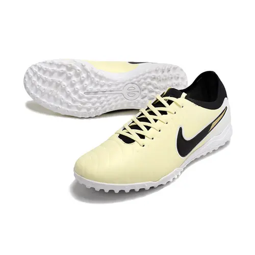 Chuteira Society Nike Tiempo Legend 10 Pro TF Bege e Preta 