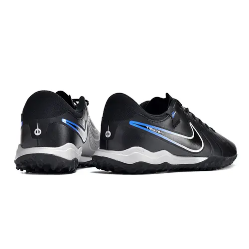 Chuteira Society Nike Tiempo Legend 10 Pro TF Preta e Azul 