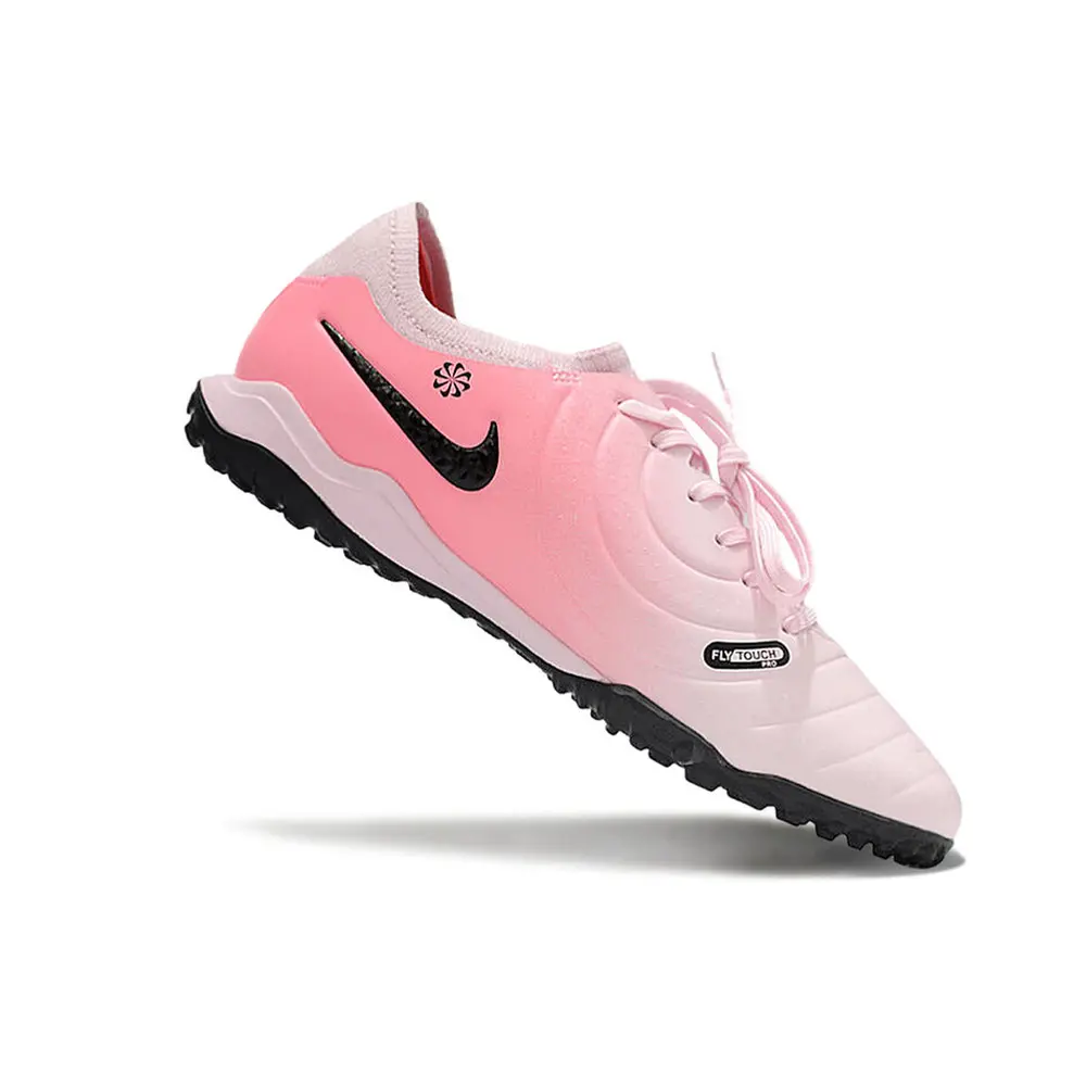 Chuteira Society Nike Tiempo Legend 10 Pro TF Rosa e Preto