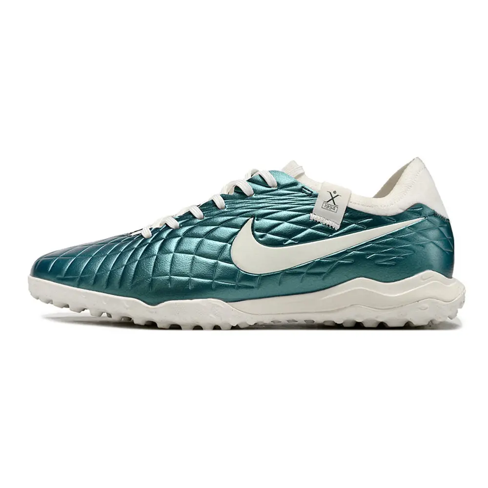 Chuteira Society Nike Tiempo Legend 10 Pro TF Verde | Couro Premium