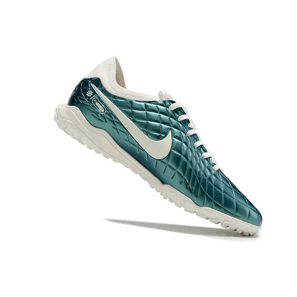 Chuteira Society Nike Tiempo Legend 10 Pro TF Verde | Couro Premium