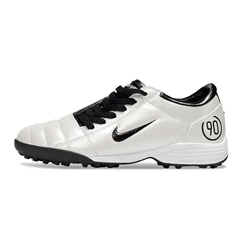 Chuteira Society Nike Total 90 TF Branco e Preto
