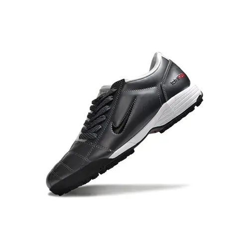 Chuteira Society Nike Total 90 TF Cinza e Branca