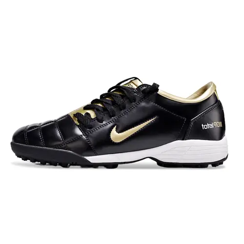 Chuteira Society Nike Total 90 TF Dourada e Preta