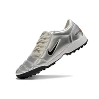 Chuteira Society Nike Total 90 TF | Prata e Creme Sofisticado - imagem 3