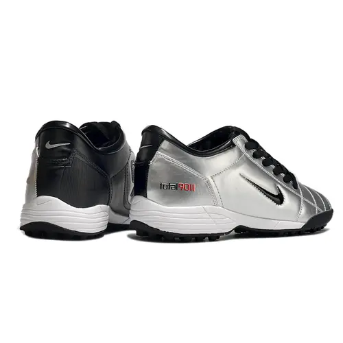 Chuteira Society Nike Total 90 TF Prata e Preta