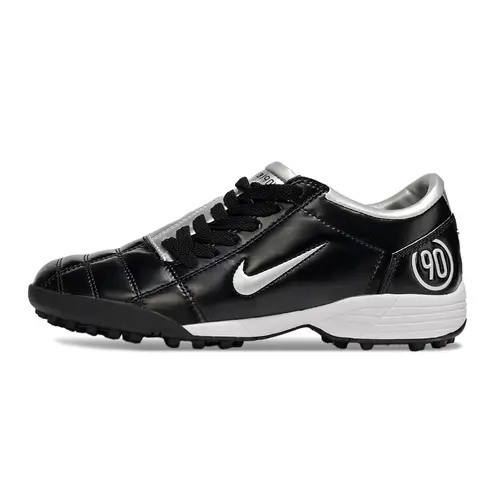 Chuteira Society Nike Total 90 TF Preto e Prata