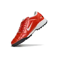 Chuteira Society Nike Total 90 TF Vermelha e Branco | Controle - imagem 2