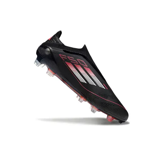 Chuteira Campo Adidas F50+ LL FG Preta e Vermelha - Stealth Victory