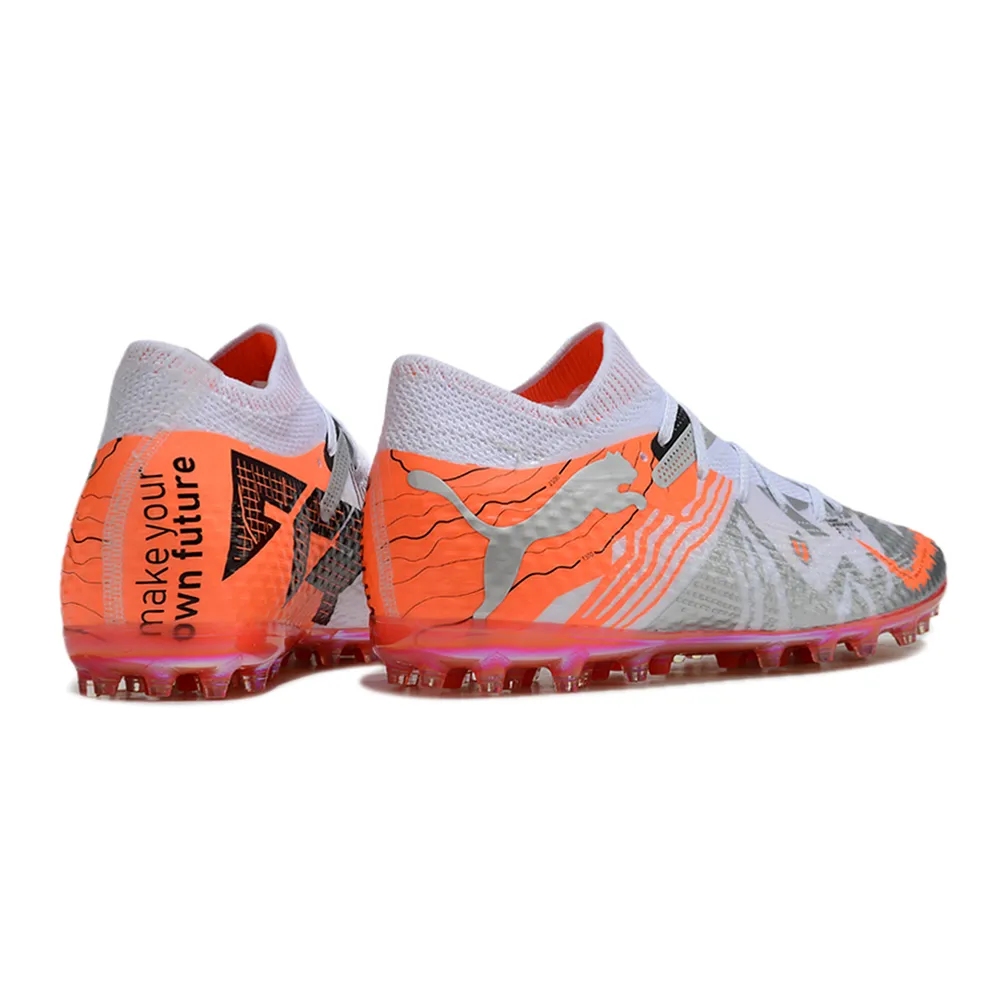 Puma Future 7 MG Society Soccer Shoes – Gray & Orange