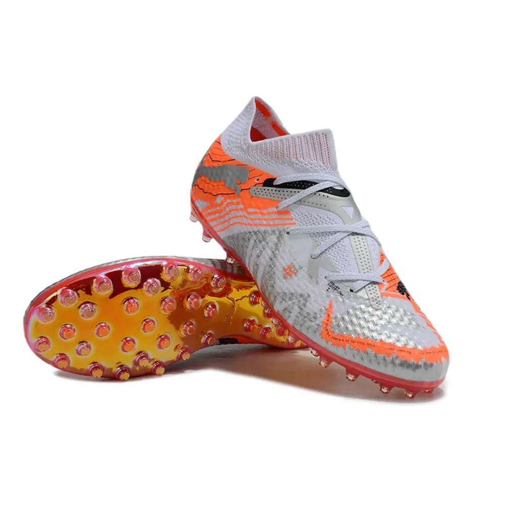 Puma Future 7 MG Society Soccer Shoes – Gray & Orange